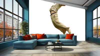 young man jumping Wall mural