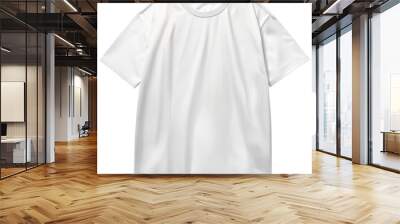 PNG Oversized White Blank T-shirt Mockup Isolated On Transparent Background Wall mural