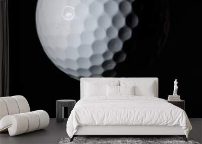 Golf ball standing on tee Wall mural