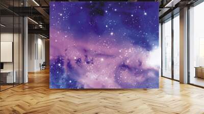 Cosmos banner with stars Wall mural