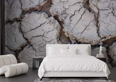 dry cracked earth Wall mural