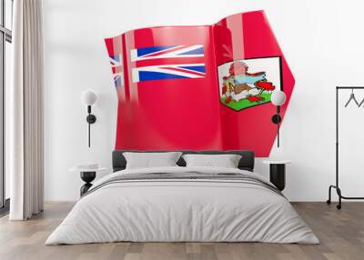 Arrow with flag of bermuda Wall mural