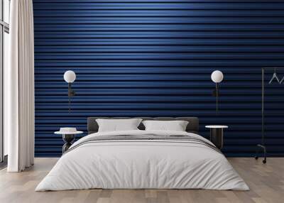 blue metal background Wall mural