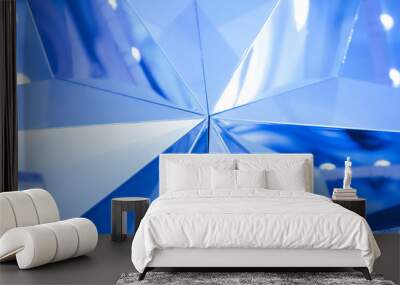 A beautiful combination of glossy surfaces. Blue toned Wall mural