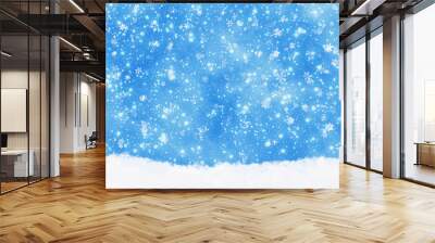 snowfall background Wall mural