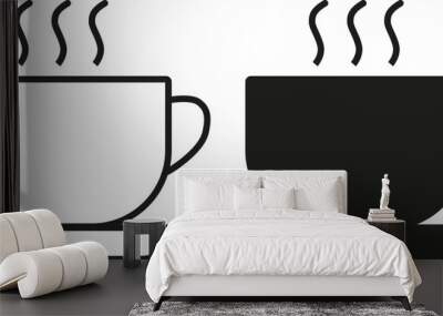 Cup a coffee sign and symbol.Coffee cup icon vector. Wall mural