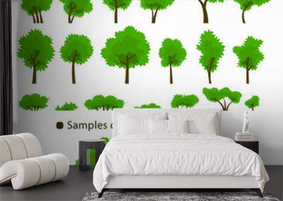 summer greenwood. set 2. Wall mural