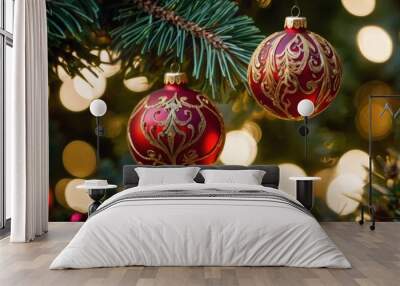 christmas tree decoration Wall mural