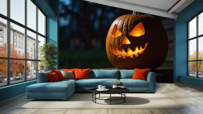 halloween jack o lantern Wall mural