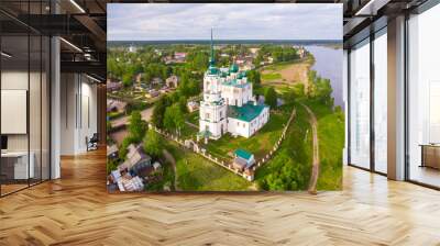 Complex of the Annunciation Cathedral, Ancient Annunciation Cathedral 1560 on on the old trade route passing from Totma to Arkhangelsk. Solvychegodsk, Arkhangelsky region, Russia. Wall mural