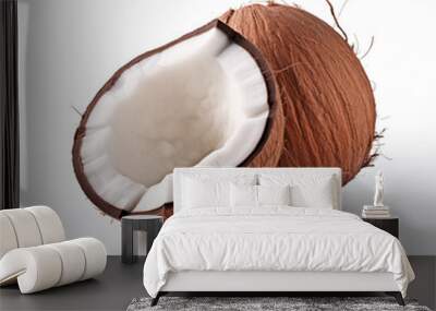 Coconut isolated on white background  Wall mural