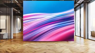 Two overlapping images - one featuring a pink and blue background, the other a pink background with blue overtones Wall mural