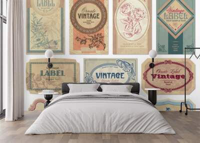 vintage labels set (vector) Wall mural