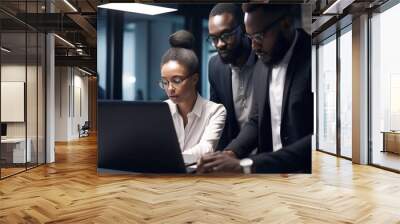 business people working together in the office Wall mural