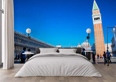 Piazza San Marco with the Basilica of Saint Mark in Venice, Italy Wall mural