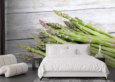 Fresh green asparagus Wall mural