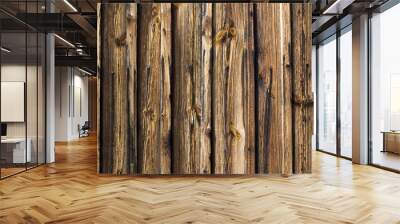 old wooden wall Wall mural