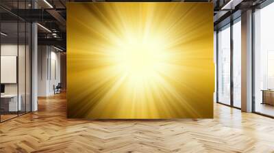 sun,orange yellow and rays background Wall mural