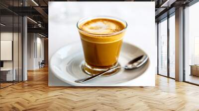 Cortado - Spanish coffee with milk in the Cup. Wall mural