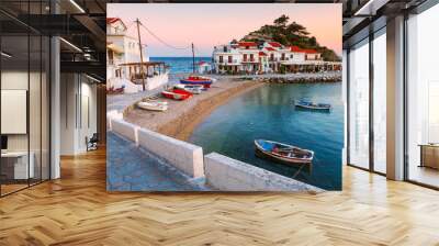 Picturesque Kokkari village on Samos island, Greece.  Wall mural