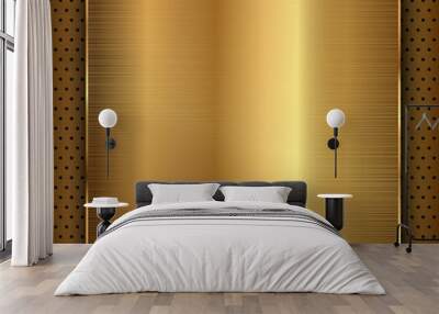 gold metal Wall mural