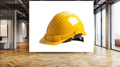 Protective construction helmet on a transparent background Wall mural