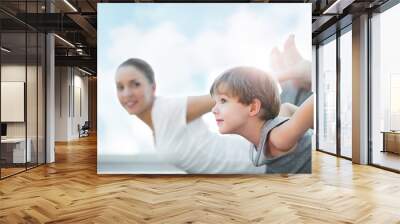 Healthy family Wall mural