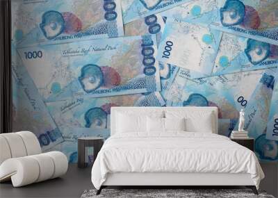 Philippines pesos in thousand value of bank notes Wall mural