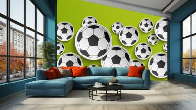 football abstract background. Wall mural