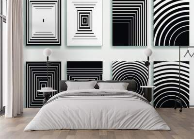 Abstract Hipster Lines Background . Vector Line Design . Wall mural