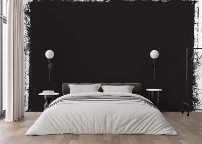 Grunge Black and White Frames . textured rectangles for image
 Wall mural