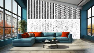 Grunge set stripe. Vector illustration. Wall mural