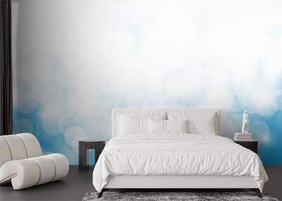 Lights On Blue Background Wall mural