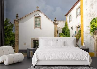 Church of St.John Baptist in Obidos ,Portugal Wall mural