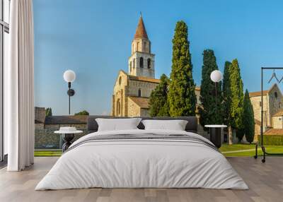 Panoramic view at the Basilica of Santa Maria Assunta in Aquileia - Italy Wall mural