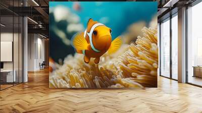 Butterfly fish in vibrant coral gardens wallpaper underwater images Wall mural