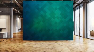 abstract green mosaic background Wall mural