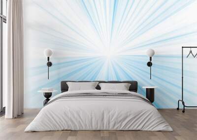 blue rays background Wall mural