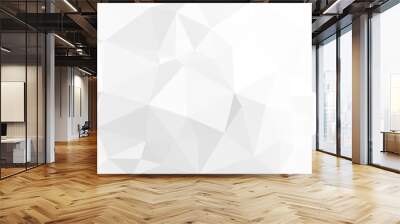 gray paper polygonal vector background Wall mural