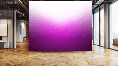 low poly purple white background Wall mural