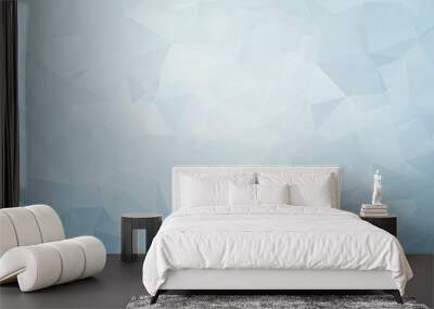 modern soft blue low poly background Wall mural