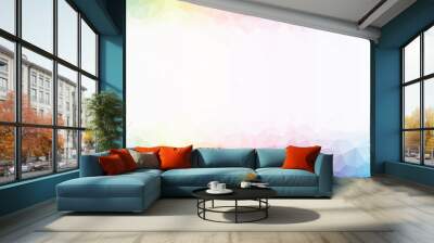 rainbow colored geometric background Wall mural