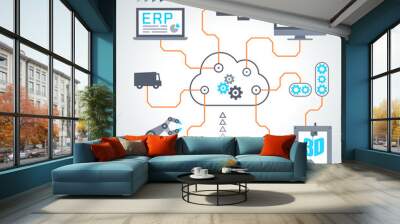 industry 4.0 - industrie 4.0 - 2015_02 - 2 Wall mural