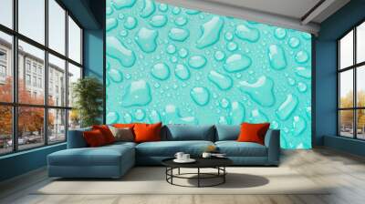 color water drip and wave Wall mural