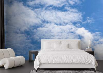 landscape of blue sky and clouds background  Wall mural