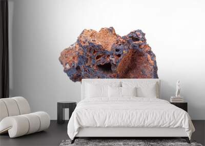 macro mineral stone Goethite on a white background Wall mural