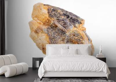 macro mineral stone sapphire on a white background Wall mural