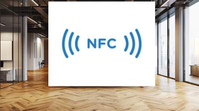 NFC icon thin line illustration Wall mural