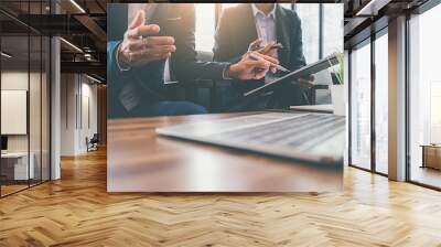 Business people at meeting Wall mural