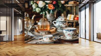 Delightful High Tea Wall mural